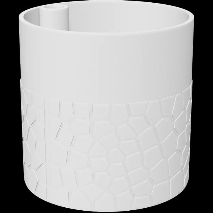 Self-watering planter, a 3D render of the model.